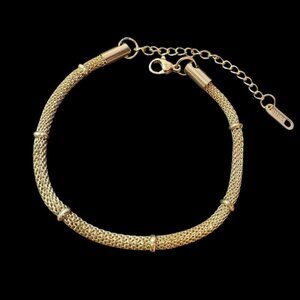 ✨Gorgeous Gold-Plated Mesh Bracelet Adjustable